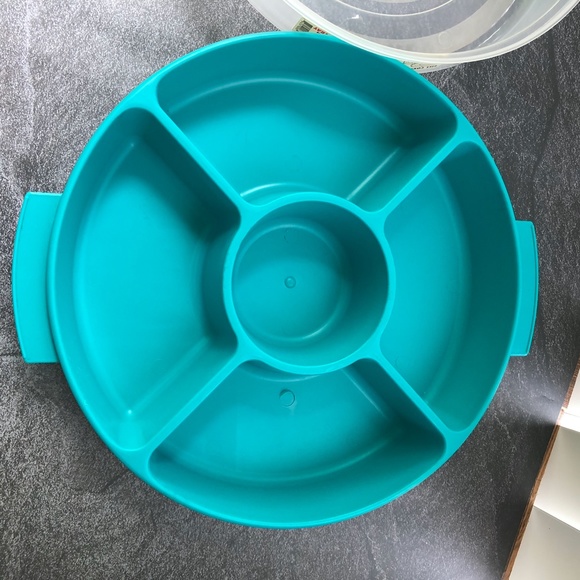 Eclipse Kitchen Nwt Eclipse 5 Sectional Round Plastic Serving Tray